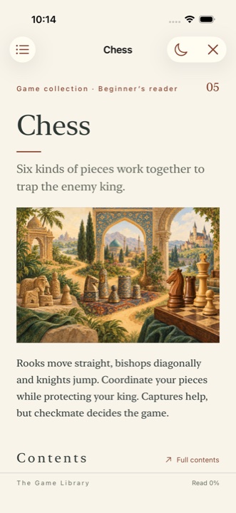Illustrated rules, free for every game